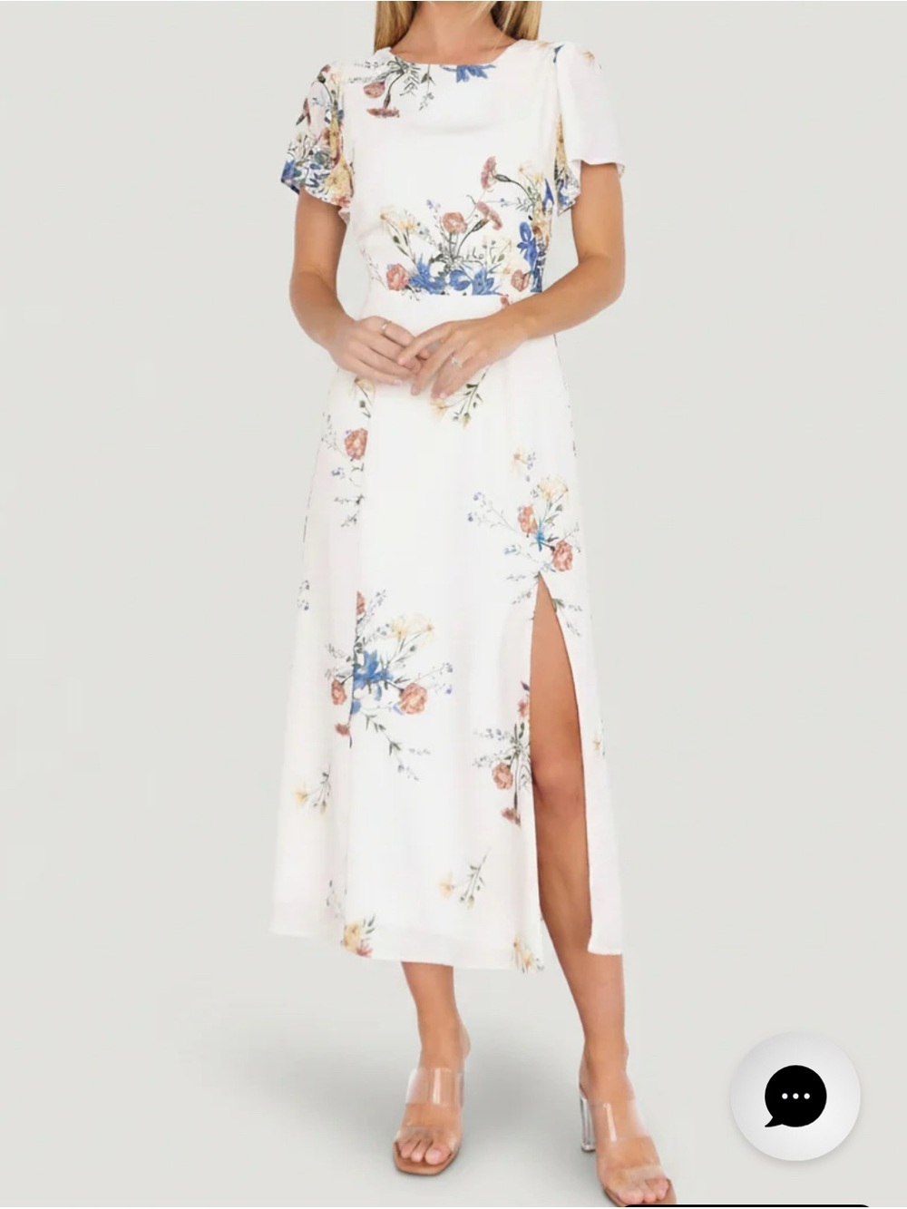 NEW Baltic Born Kirsten Midi Dress size XL Cottagecore Coquette Summer Slit Leg